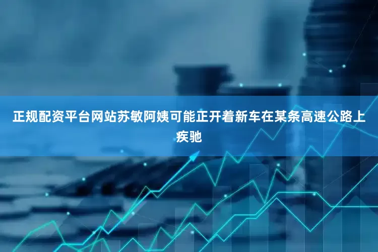 正规配资平台网站苏敏阿姨可能正开着新车在某条高速公路上疾驰